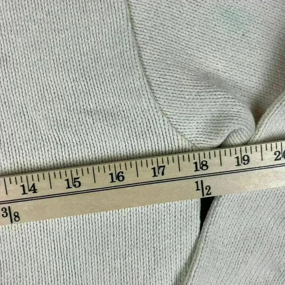 Vtg 70s 80s Chunky Knit Sweater Lion Crafters Full Zip Cricket Style S Collared - Picture 7 of 16